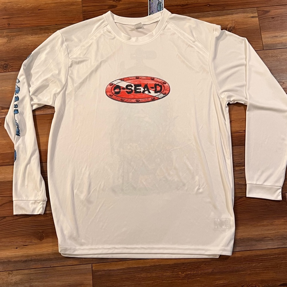 O-Sea-D fishing long sleeve shirt Mens size Large